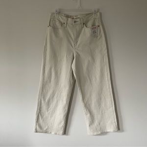 Levi’s high rise loose crop jeans